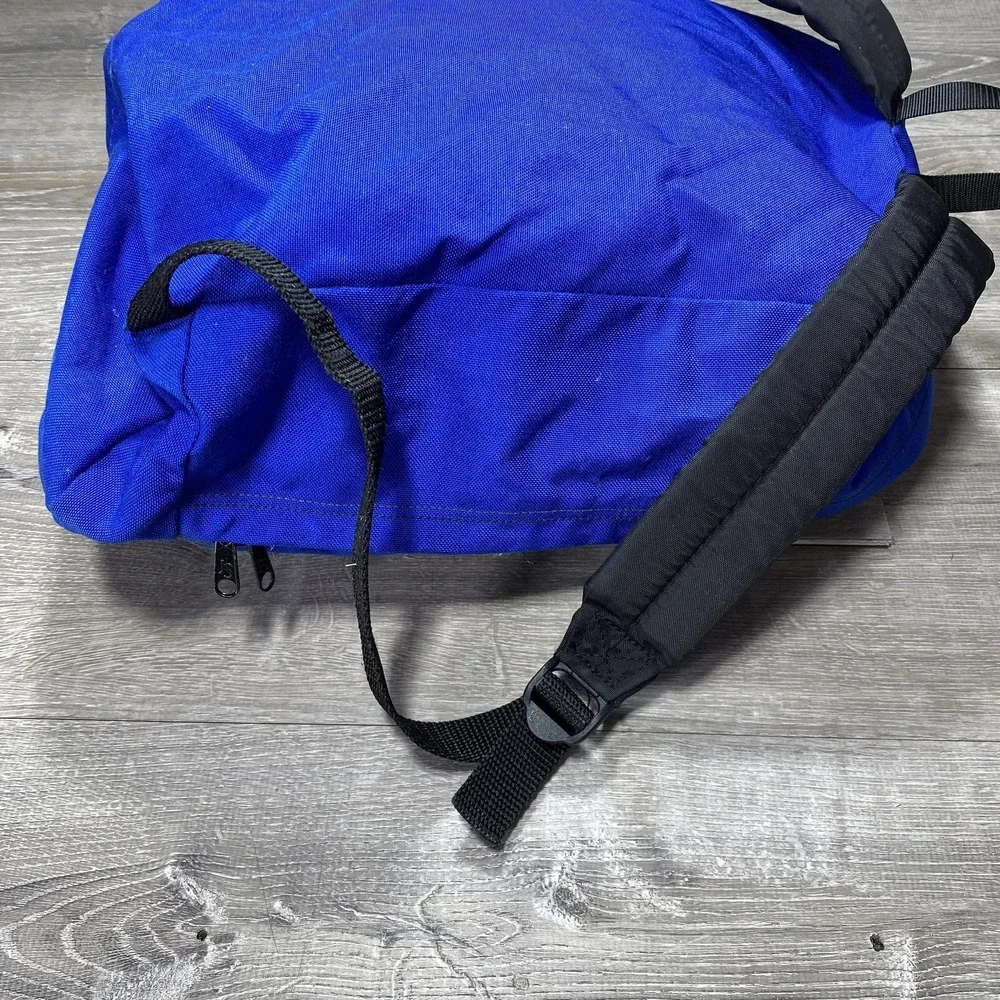 Vintage JanSport‎ Backpack Royal Blue Made in USA Classic Daypack School Bag